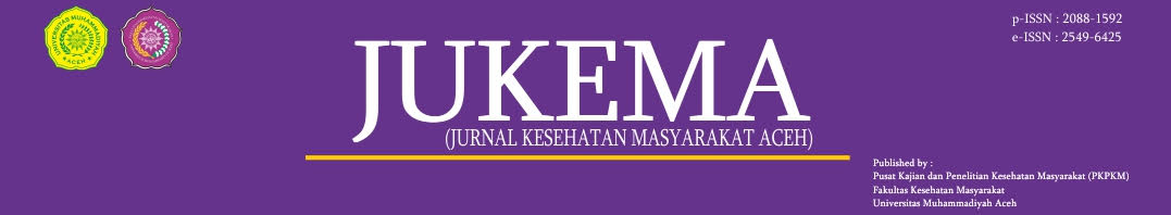 JUKEMA (Jurnal Kesehatan Masyarakat Aceh)